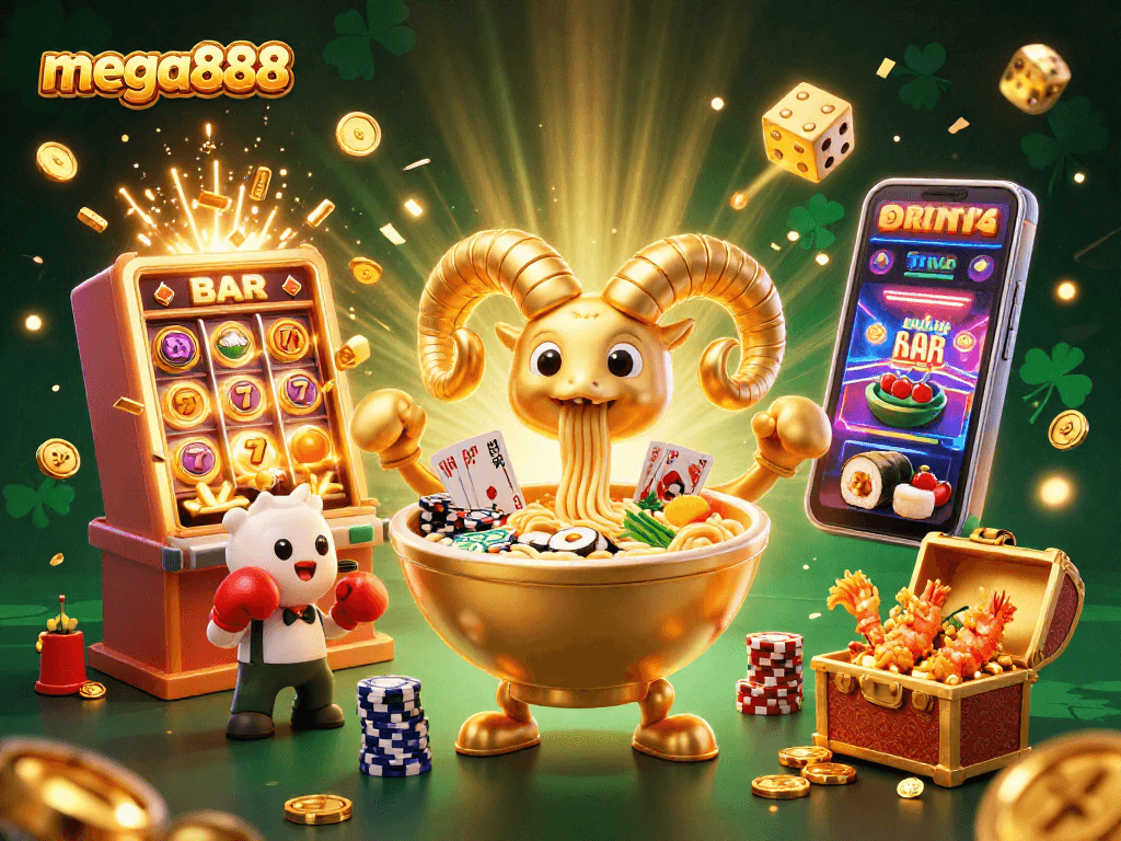 Mainkan mega888 dengan slot yang menarik dan pengalaman yang menyeronokkan dalam ilustrasi 3D yang penuh aksi ini.