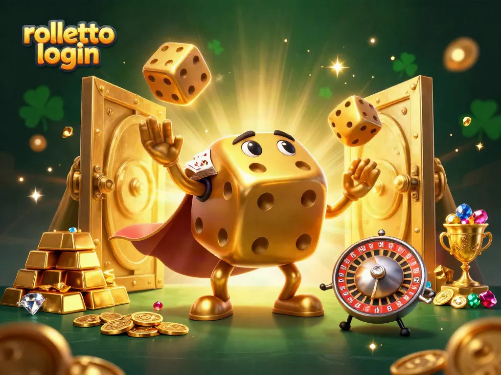 Engage in exciting gameplay at rolletto login with a vibrant casino-themed 3D illustration.